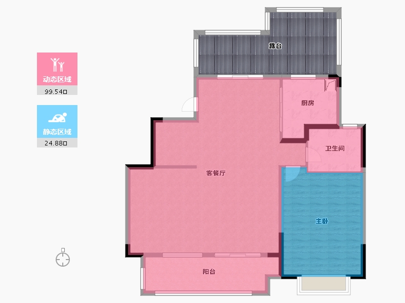 江苏省-徐州市-中南樾府-135.00-户型库-动静分区