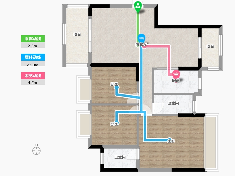 广东省-梅州市-鸿贵园-93.00-户型库-动静线