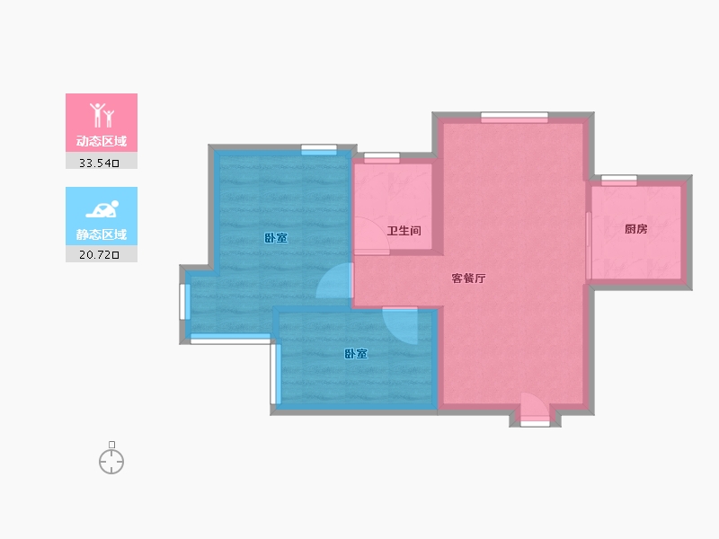 山东省-烟台市-蜜橙小区-48.40-户型库-动静分区