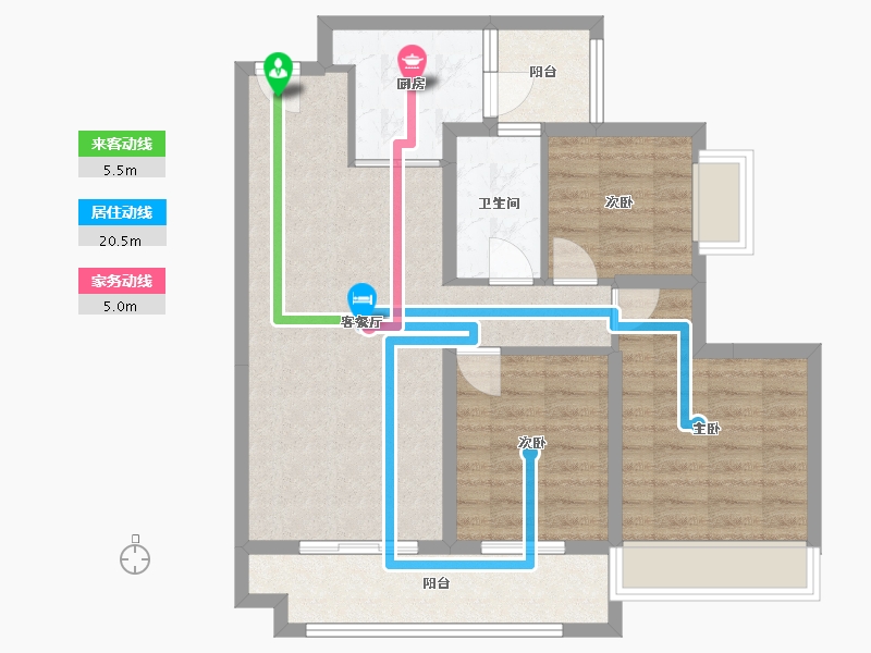 广东省-汕头市-璟珑湾-79.89-户型库-动静线