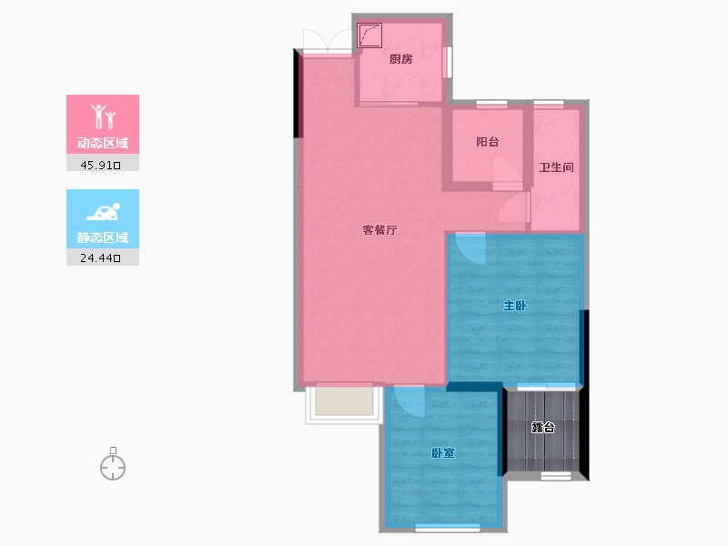 浙江省-台州市-万宏家园(在建)-68.00-户型库-动静分区