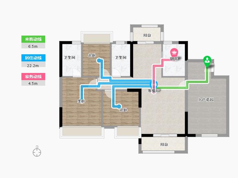 广东省-中山市-东城四季-103.66-户型库-动静线