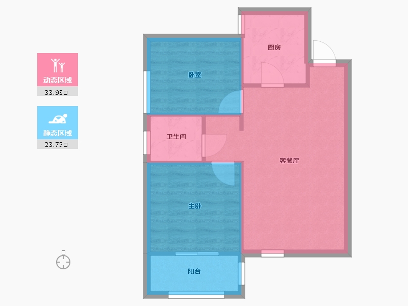 湖北省-武汉市-江南新天地-75.82-户型库-动静分区