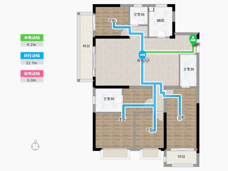 湖北省-武汉市-城投联投江南岸-150.00-户型库-动静线