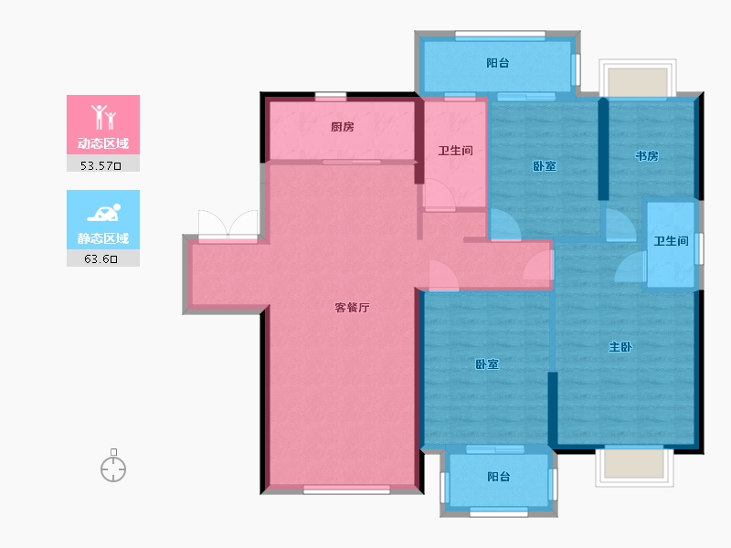 福建省-莆田市-莆商天下-105.00-户型库-动静分区