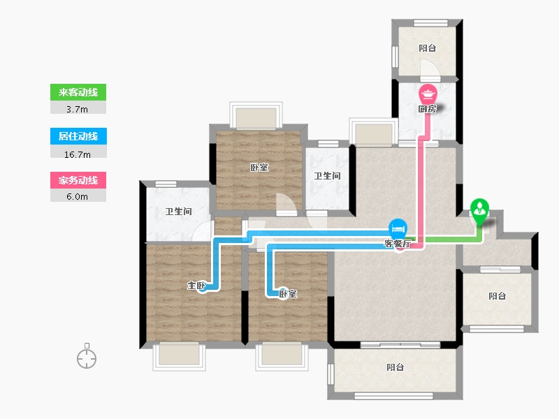 广东省-惠州市-铂悦华府-141.35-户型库-动静线