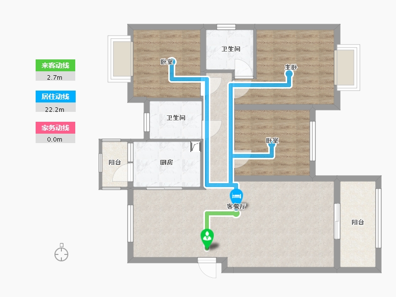 江西省-赣州市-幸福里橙乡苑-89.00-户型库-动静线