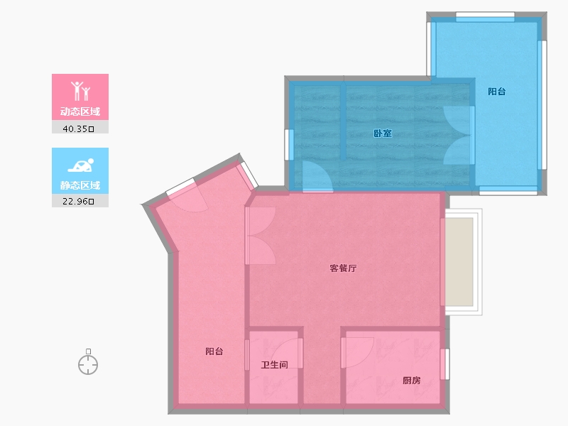 四川省-成都市-中新·公园大道-东区-64.00-户型库-动静分区