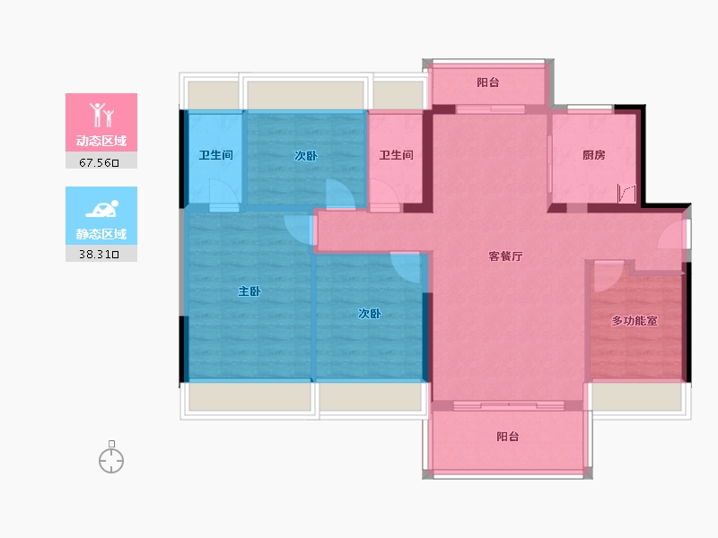 广东省-肇庆市-德庆碧桂园城市之光-100.00-户型库-动静分区