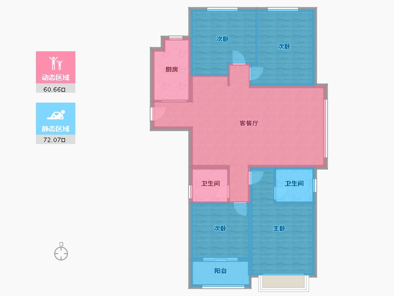 山东省-菏泽市-明泰.第一城-120.00-户型库-动静分区