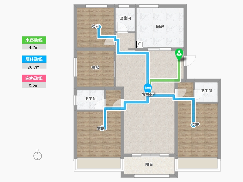 浙江省-湖州市-霅溪桃源-119.71-户型库-动静线