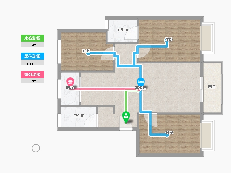 河北省-邢台市-澧都尚德园-96.00-户型库-动静线