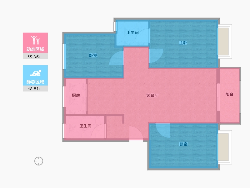 河北省-邢台市-澧都尚德园-96.00-户型库-动静分区