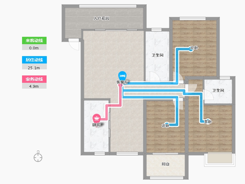 福建省-泉州市-世贸一品-105.00-户型库-动静线