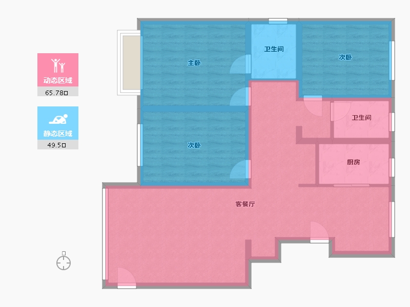 山东省-青岛市-金都馨城-100.00-户型库-动静分区