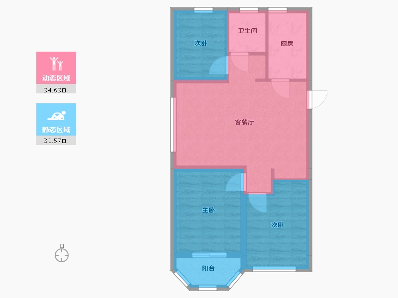 山东省-威海市-万象一品-79.00-户型库-动静分区