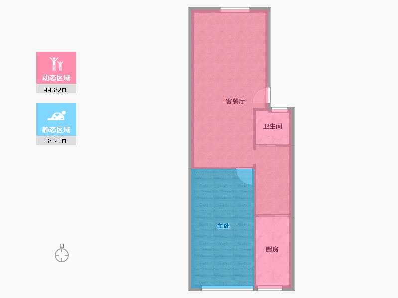 江苏省-南京市-开元新居-65.00-户型库-动静分区