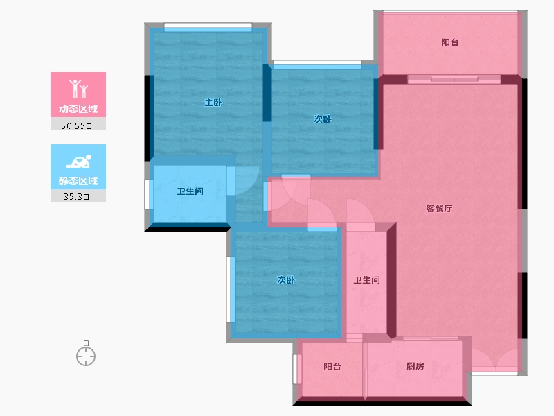 四川省-广安市-梧桐郡-103.13-户型库-动静分区