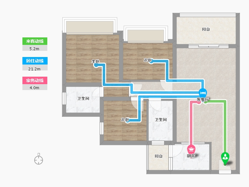 四川省-绵阳市-瑞弘-83.00-户型库-动静线