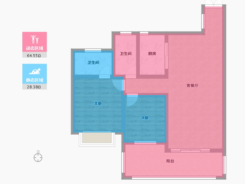 湖南省-邵阳市-上邦华府-110.00-户型库-动静分区