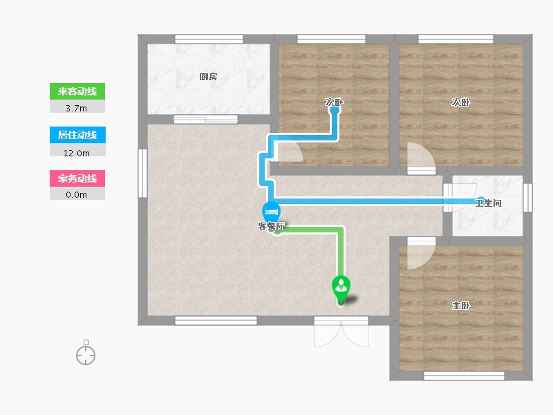 安徽省-阜阳市-自建房-132.00-户型库-动静线