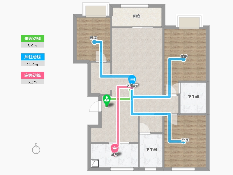 山东省-德州市-阳光一品-98.00-户型库-动静线