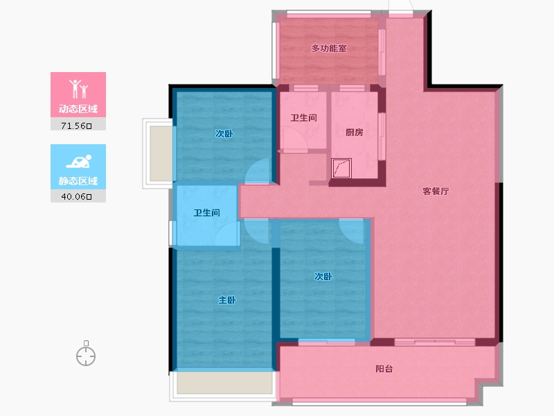 广西壮族自治区-百色市-恒力城-97.00-户型库-动静分区