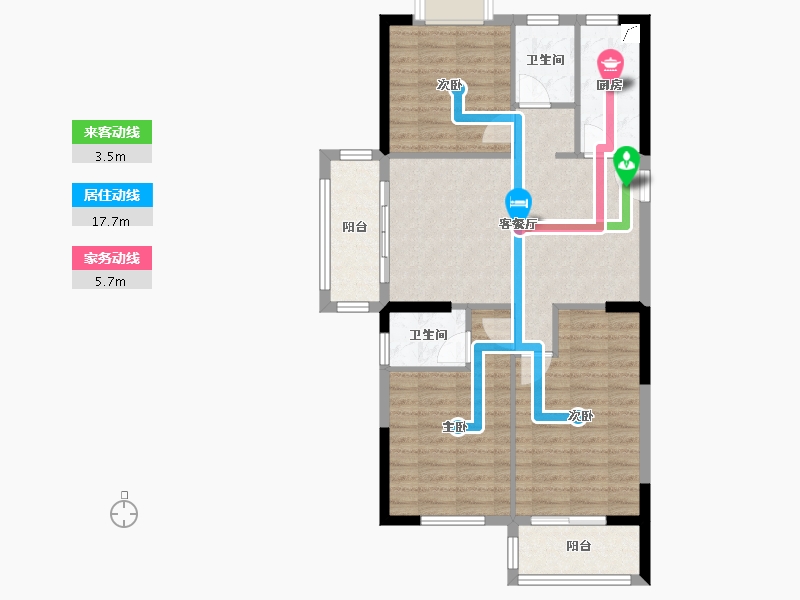 福建省-福州市-新榕金江郡-85.00-户型库-动静线