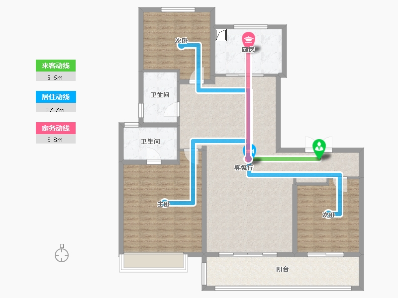 山东省-泰安市-万岳华府-134.00-户型库-动静线