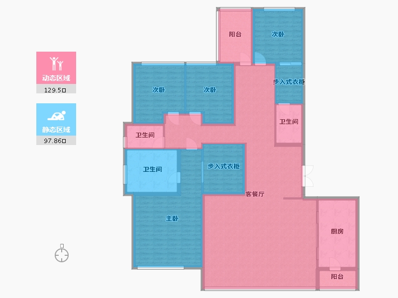 四川省-成都市-保利天悦-200.00-户型库-动静分区