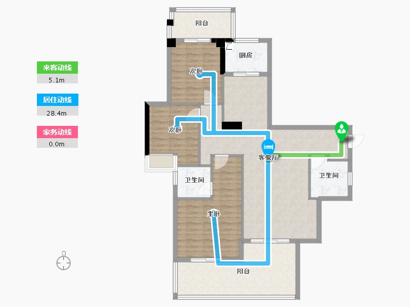 福建省-南平市-宏林花园-110.00-户型库-动静线