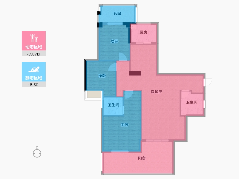 福建省-南平市-宏林花园-110.00-户型库-动静分区