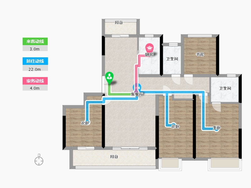 河南省-许昌市-中南·金玉堂-116.00-户型库-动静线