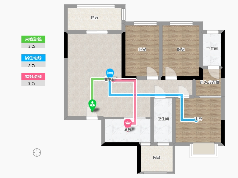 广西壮族自治区-桂林市-顺祥·学府壹号-106.00-户型库-动静线