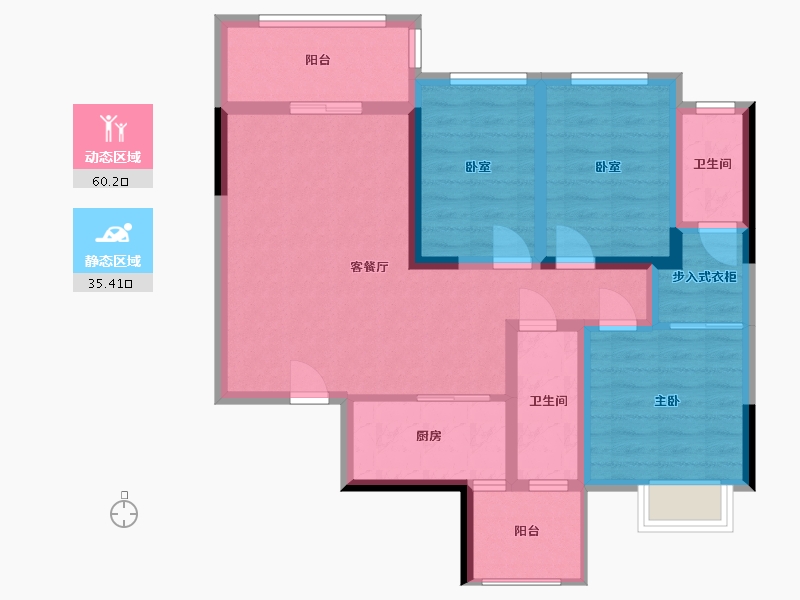 广西壮族自治区-桂林市-顺祥·学府壹号-106.00-户型库-动静分区