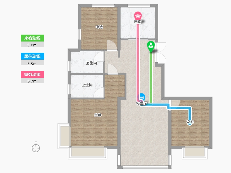 山东省-烟台市-乐橙小区-97.00-户型库-动静线