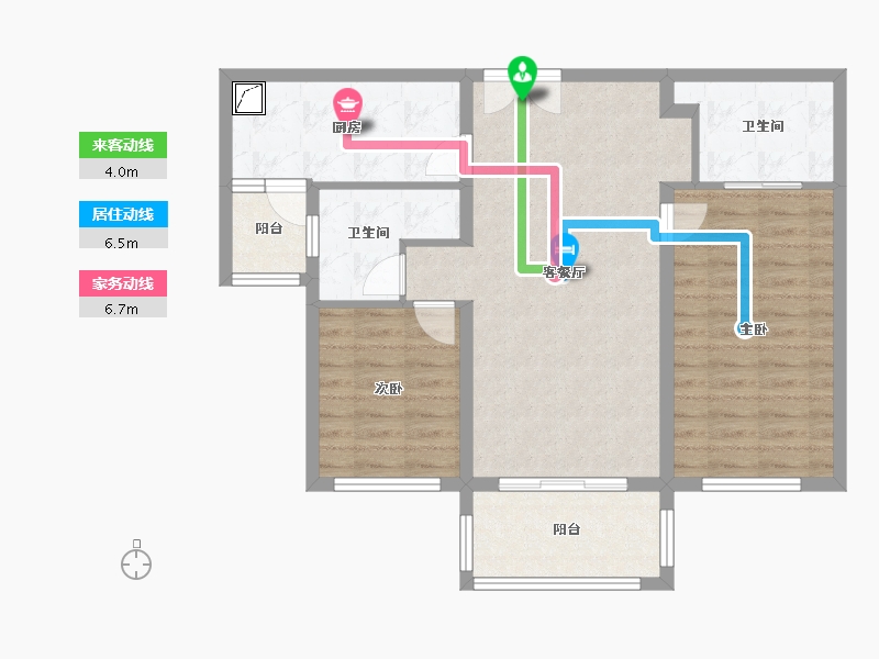 上海-上海市-百汇园三期-82.50-户型库-动静线