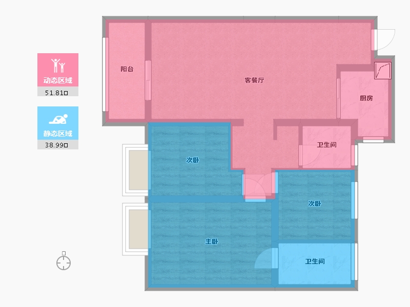 山西省-太原市-中铁诺德城-87.31-户型库-动静分区