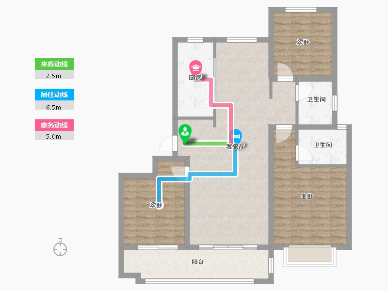 山东省-聊城市-润诚如意府-100.00-户型库-动静线