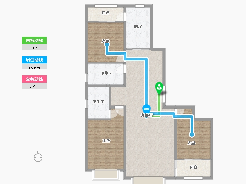 山东省-潍坊市-紫御公馆-120.00-户型库-动静线