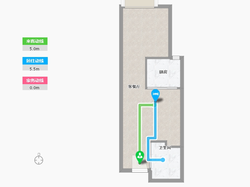 浙江省-金华市-三江都荟苑-41.94-户型库-动静线