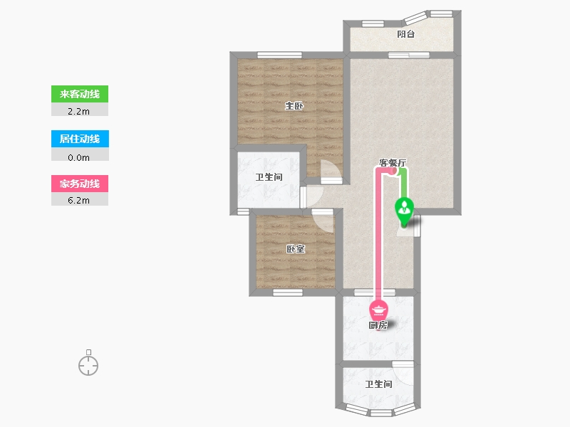 广东省-广州市-东倩园-85.60-户型库-动静线