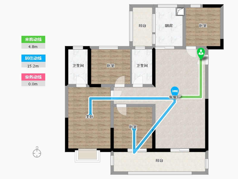 云南省-西双版纳傣族自治州-莎湾纳冠-99.00-户型库-动静线