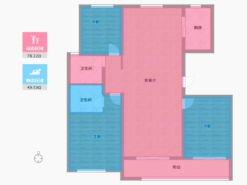 山东省-潍坊市-凯宇凤城尚品4号楼-120.00-户型库-动静分区