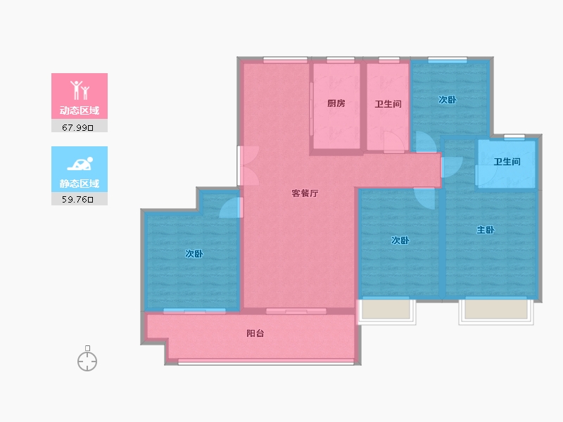 山东省-青岛市-名城府邸-115.00-户型库-动静分区