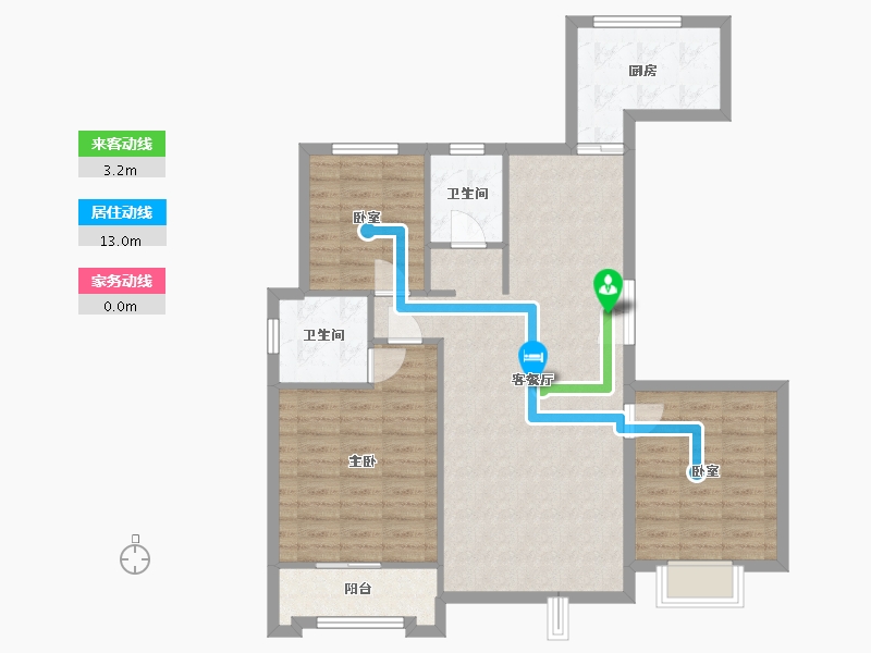 山西省-运城市-天泰邑北苑-110.00-户型库-动静线