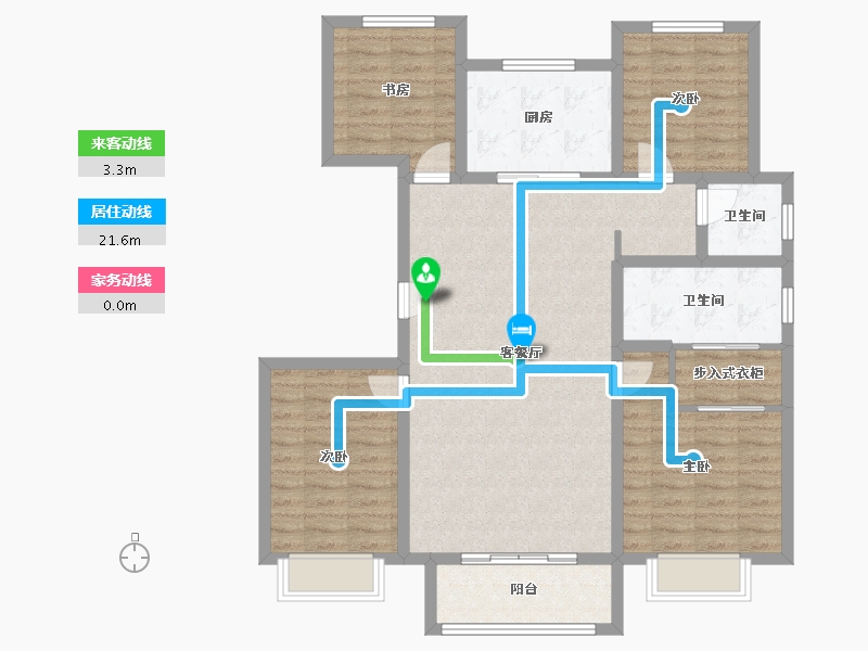 陕西省-西安市-万科公园大道-100.00-户型库-动静线