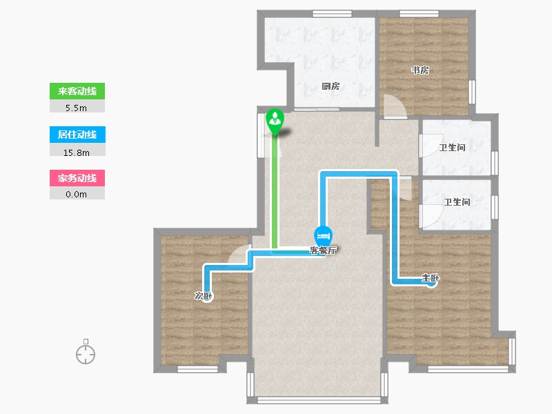 山东省-烟台市-乐橙小区-110.00-户型库-动静线