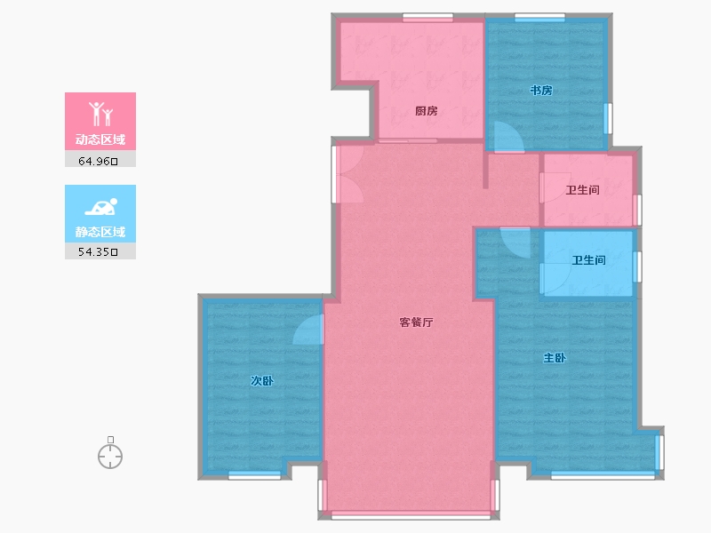 山东省-烟台市-乐橙小区-110.00-户型库-动静分区