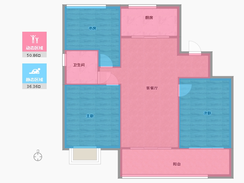 河北省-石家庄市-紫樾宸府-80.00-户型库-动静分区